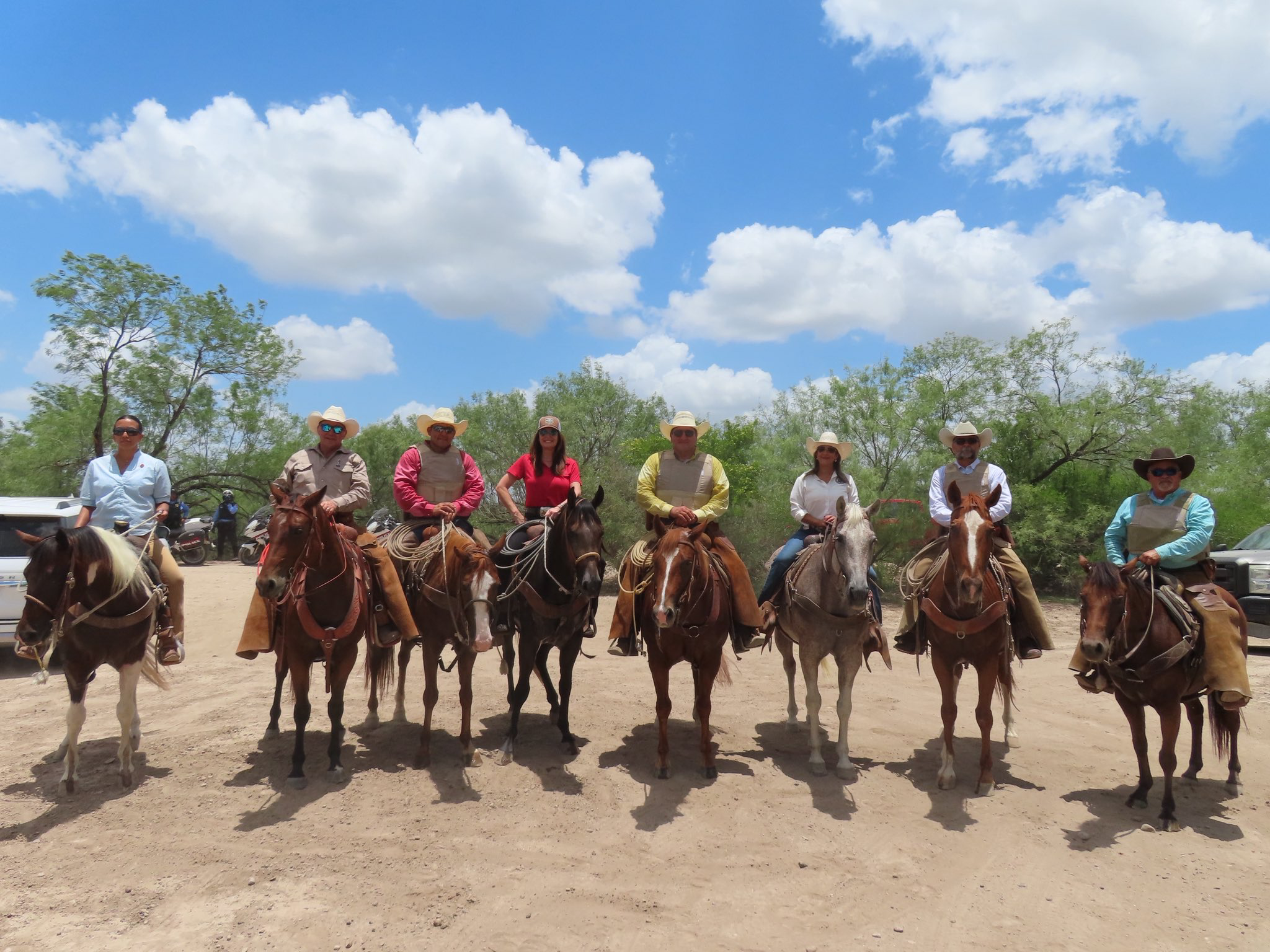 Riding with Secretary Rollins
